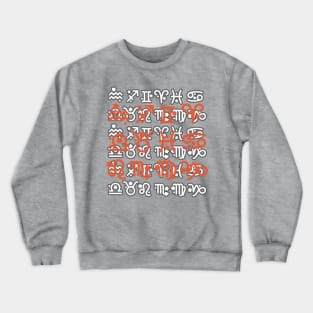 Zodiac All Symbols Crewneck Sweatshirt